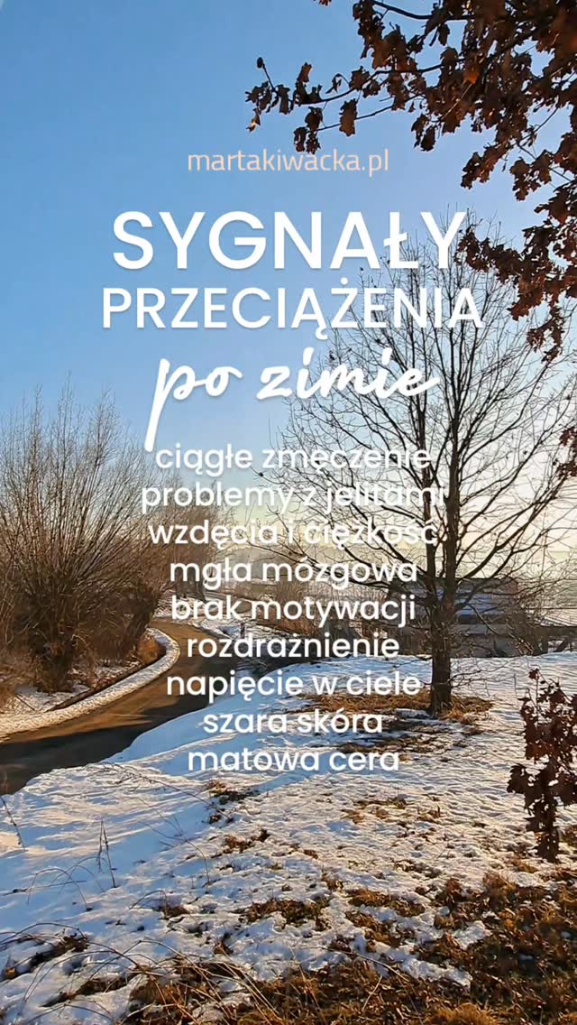 To nie święta Cię zmęczyły..
To tylko moment, który pokazał coś więcej.

To miesiące napięcia,
życia na wysokich obrotach,
odkładania siebie na później.

To brak słońca i naturalnego światła,
które odżywia nie tylko ciało, ale i głowę.

To cięższe, bardziej obciążające jedzenie,
które zimą daje chwilowy komfort,
ale z czasem odbiera lekkość.

To emocje, które się nawarstwiają –
niewypowiedziane,
niedopuszczone,
zatrzymane w ciele.

I w pewnym momencie..
ciało zaczyna mówić:

zwolnij
zatrzymaj się
zaopiekuj się mną

Zmęczenie, wzdęcia, brak energii, mgła w głowie –
to nie jest po prostu problem.
To wyraźny sygnał.

Nie potrzebujesz się naprawiać.
Potrzebujesz wrócić do równowagi. Do siebie.

💡 Twoje ciało i umysł potrzebują resetu. 

✨️ Zapraszam Cię na warsztat online detoksu i regeneracji (EFT tapping + Medycyna Chińska + Rytm 8/16): „Reset Ciała i Umysłu” 🌀

📍 Szczegóły w komentarzu

sesje online 1:1 • sesje grupowe EFT • warsztaty • metoda EFT tapping • emocje • wzorce zachowań • zmiana przekonań • uwalnianie blokad • wsparcie • rozwój osobisty • terapia • uzdrawianie ciała i duszy • zdrowie • wygląd • relacje • finanse • spełnione życie • manifestacja • redukcja stresu • spokój naturalnie • techniki wyciszające • układ nerwowy • biohacking • naturalne sposoby na emocje

#stres #reset #selfcare #układnerwowy #EFTtapping